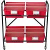 Mid-Size Mobile Storage Rack With Picture Book Bins™ - 1 rack, 4 bins Top Rated