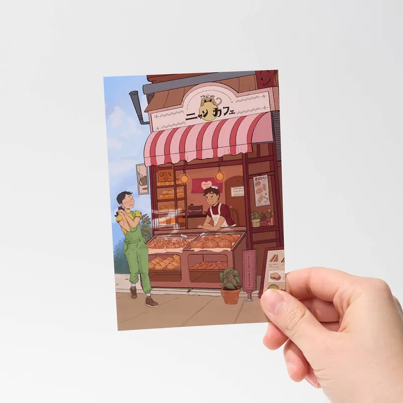 "Baked with Love" Postcard by Catherine / Bungu One Day Deal