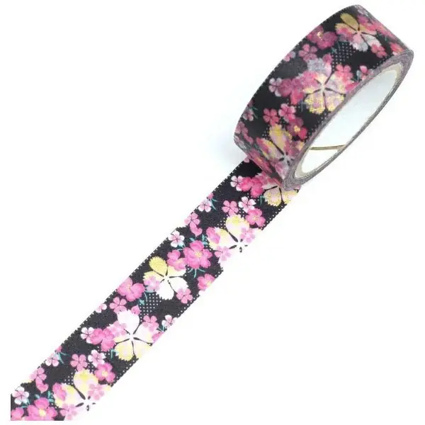 Final Sale Kimono Beauty Striped Nadeshiko Foil Masking Tape / Kamiiso