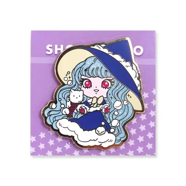 Brand New Winter Witch Snow Enamel Pin