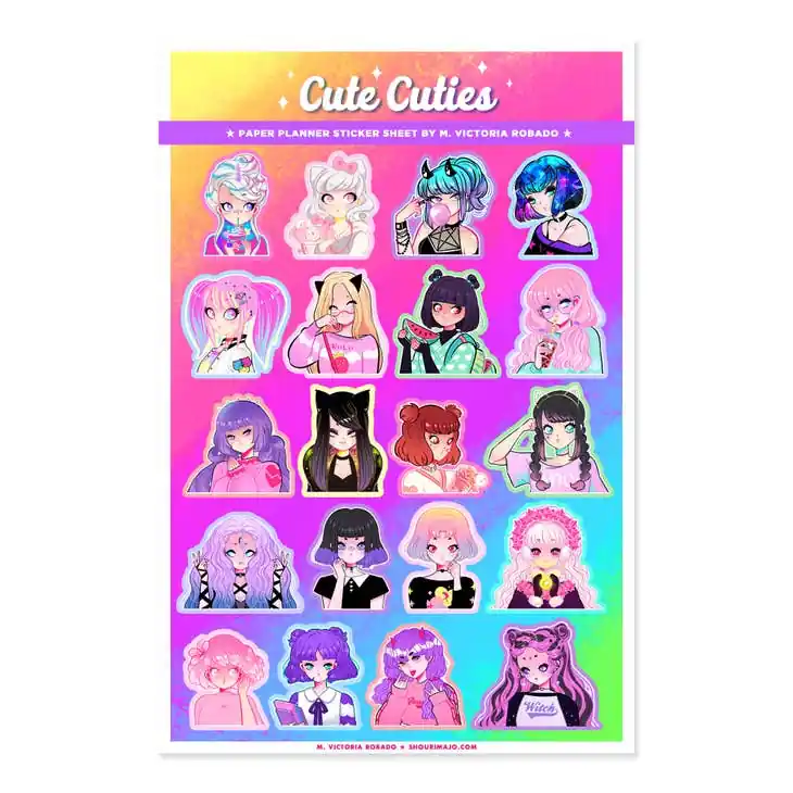 Cute Cuties Girl Planner Sticker Sheet Trusted Brand