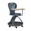 Latest Laikyn Charcoal Mobile Desk Chair with 360 Degree Tablet Rotation and Under Seat Storage Cubby