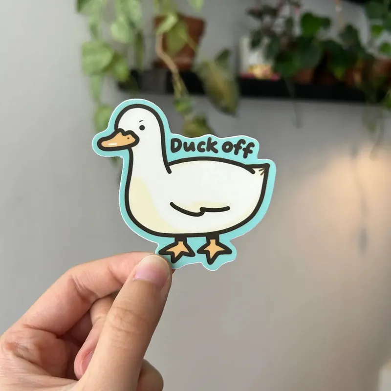 Duck Off Vinyl Sticker - Shooley Exclusive