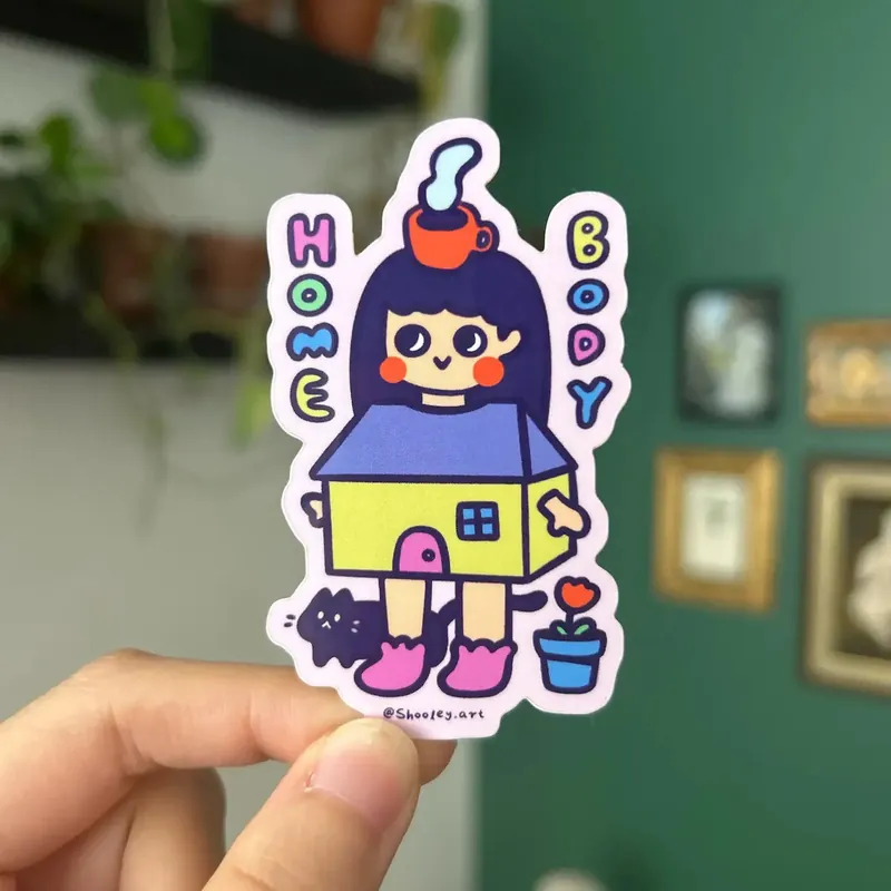 Homebody Vinyl Sticker - Shooley Holiday Sale