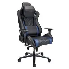 Big Sale RS Gaming Davanti Vegan Leather High-Back Gaming Office Chair, Black/Blue, BIFMA Compliant | OfficeSupply.com