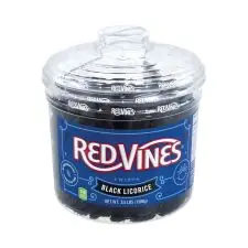 Limited Edition Red Vines Black Licorice Twists, 3.5 lb Jar | OfficeSupply.com